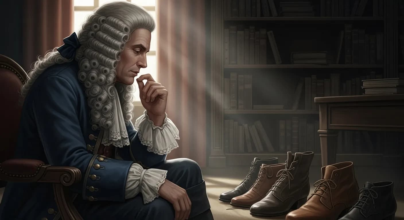 「ジョン・ロック」「収入は靴のようなものである。
小さすぎればわれわれを締めつけ、わずらわす。
大きすぎればつまずきや踏み外しの原因となるのだ。」の画像