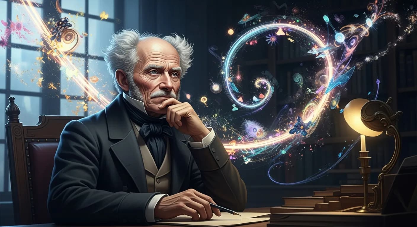 「アルトゥル・ショーペンハウアー」「天才は平均的な知性よりは、むしろ狂気に近い。」の画像