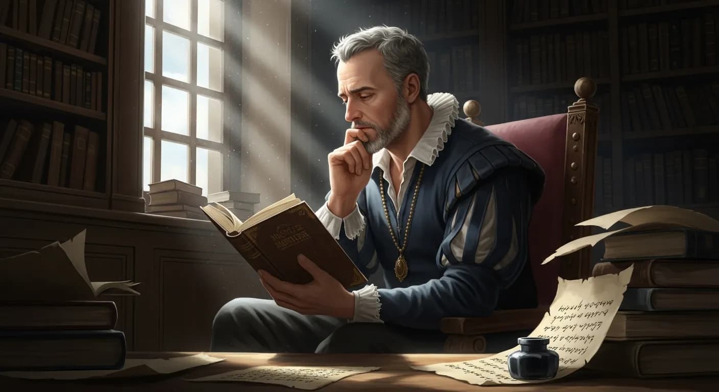 「ミシェル・ド・モンテーニュ」「私が他人の言葉を引用するのは、自分をもっとうまく表現するためにすぎない。」の画像