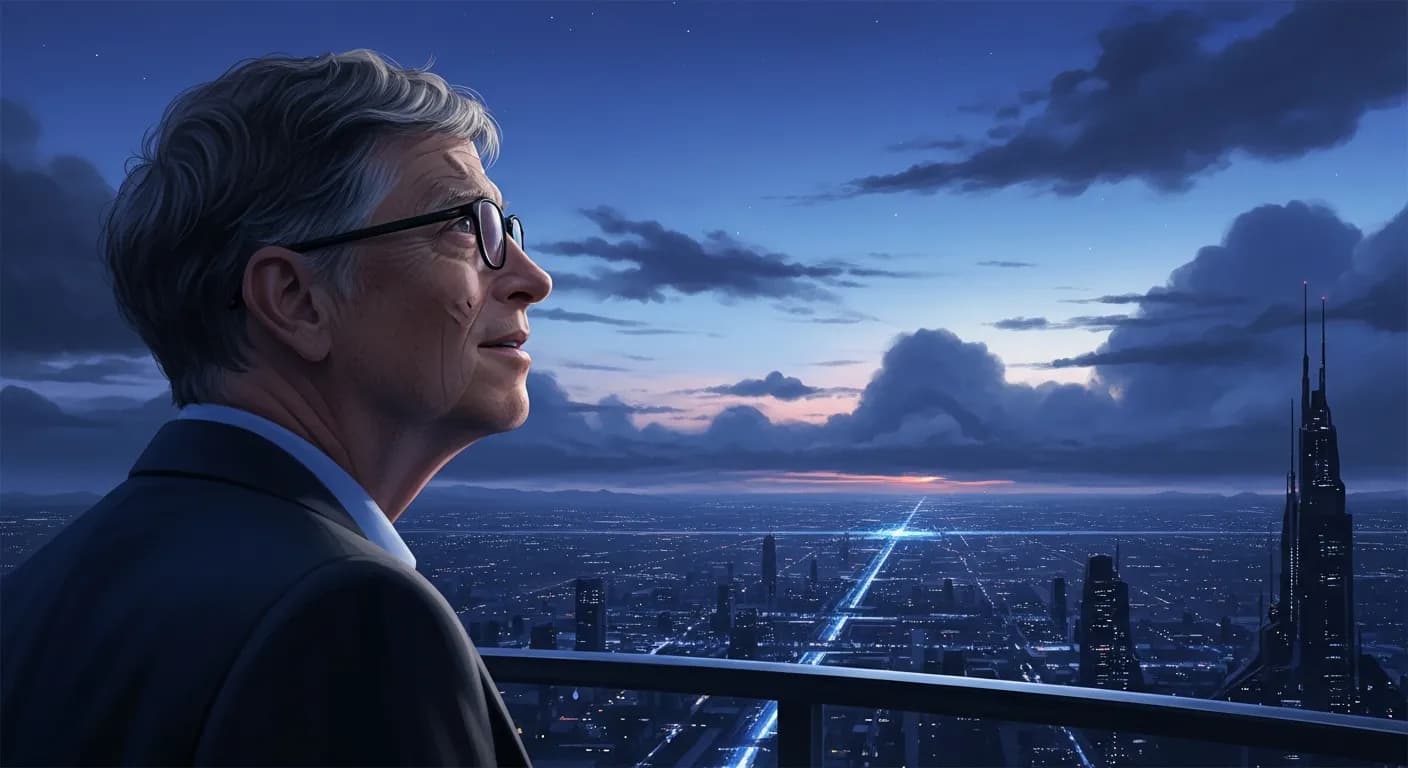 「ビル・ゲイツ」「私たちはいつも、今後2年で起こる変化を過大評価し、今後10年で起こる変化を過小評価してしまう。
無為に過ごしてはいけないんだ。」の画像