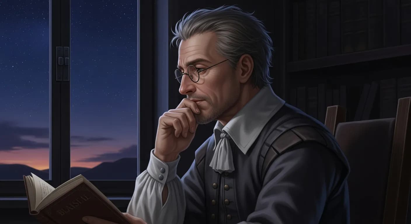 「ブレーズ・パスカル」「真の雄弁は雄弁を軽蔑し、真の道徳は道徳を軽蔑する。\n哲学を軽蔑することこそ、真に哲学することである。」の画像