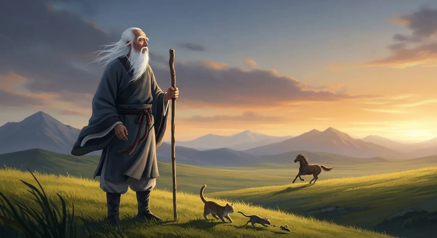 「荘子」「駿馬は一日に千里走ることができるが、鼠を捕まえることでは猫にはかなわない。」の画像