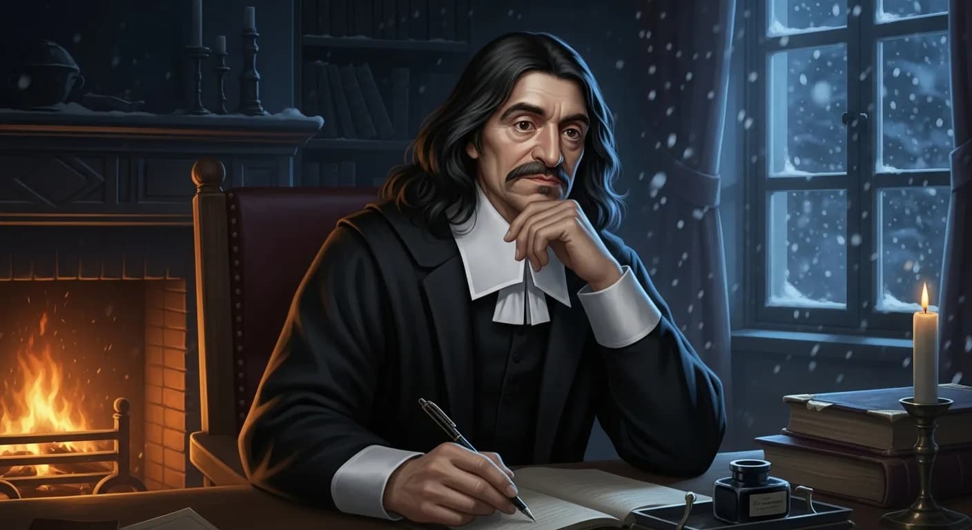 「ルネ・デカルト」「我思う、ゆえに我あり。」の画像