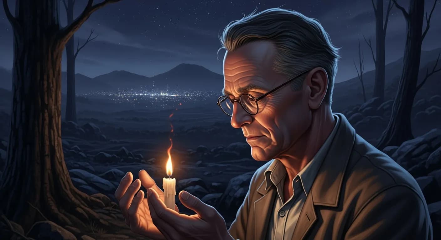 「ジョン・スタインベック」「光の街があるなどということは嘘だ。 世界が一つのかがり火になるなどということはない。 すべての人が自分の火を持ってるだけ、 孤独な自分の火を持っているにすぎない。」の画像