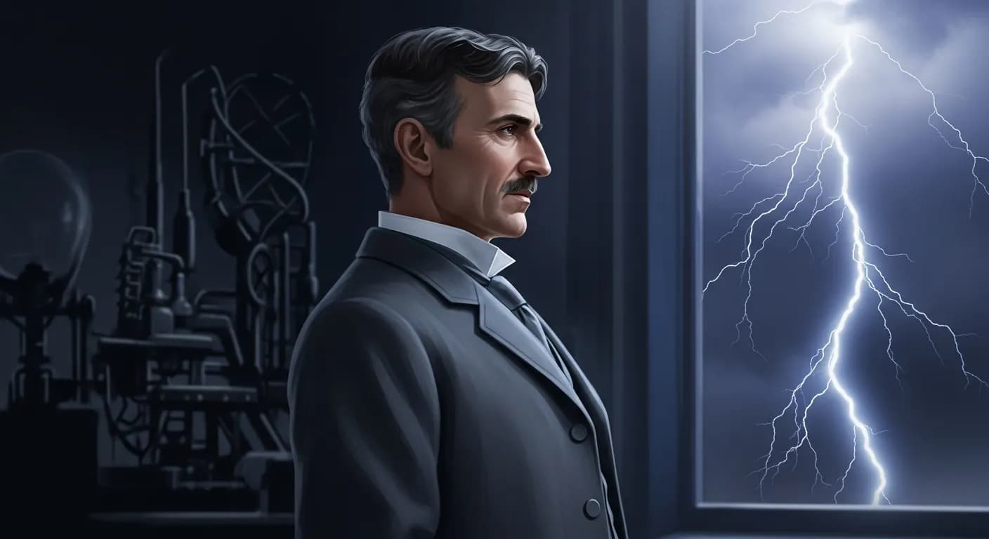 「ニコラ・テスラ」「わたしたちの長所と短所は、力と物質がそうであるように切り離せないのだ。
分離すれば人は存在できない。」の画像