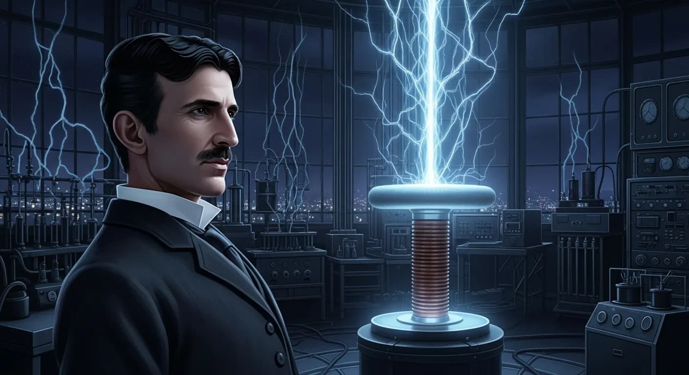 「ニコラ・テスラ」「あなたの憎しみを電気に変えたら、世界中を明るくできるだろう。」の画像