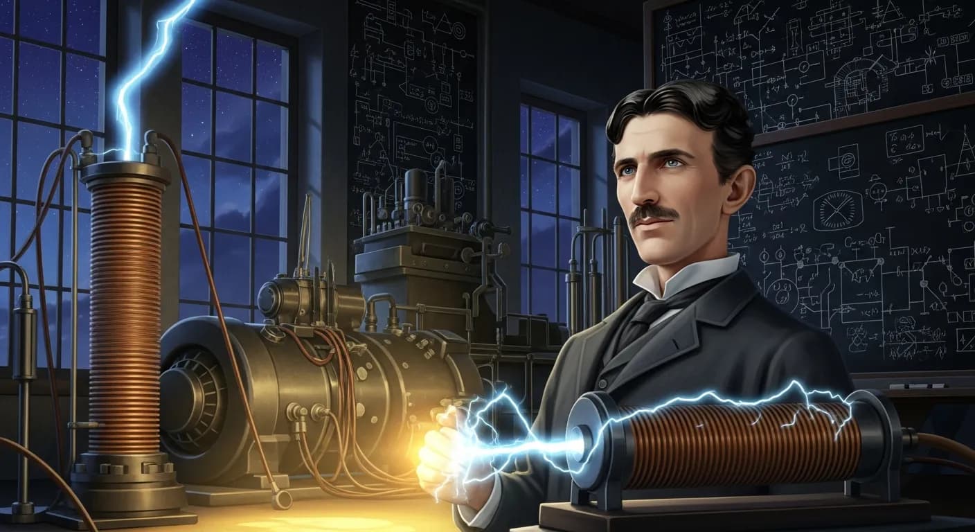 「ニコラ・テスラ」「ある者が「神」と呼ぶものを、他の者は「物理法則」と呼ぶ。」の画像