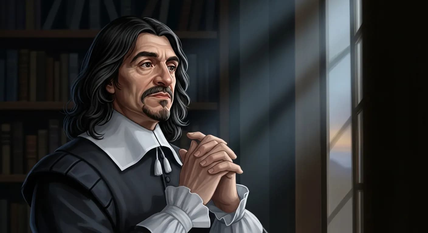 「ルネ・デカルト」「世界ではなく、自分自身を征服せよ。」の画像