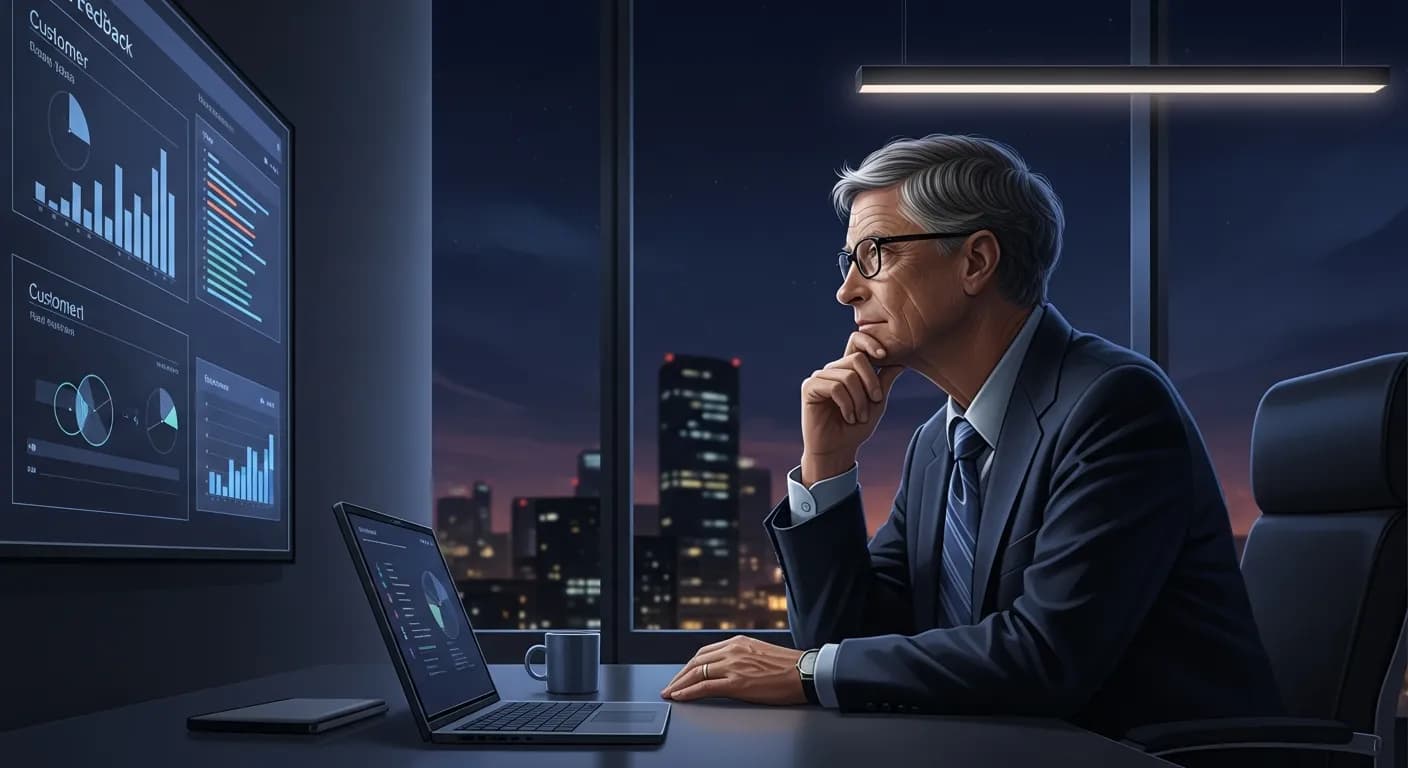 「ビル・ゲイツ」「あなたの顧客の中で一番不満をもっている客こそ、あなたにとって一番の学習源なのだ。」の画像