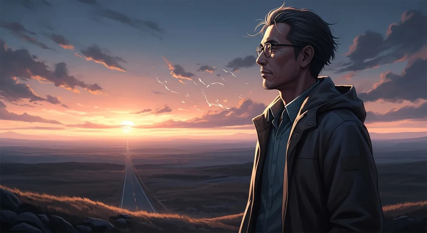 「藤本義一」「人生は己を探す旅である。」の画像