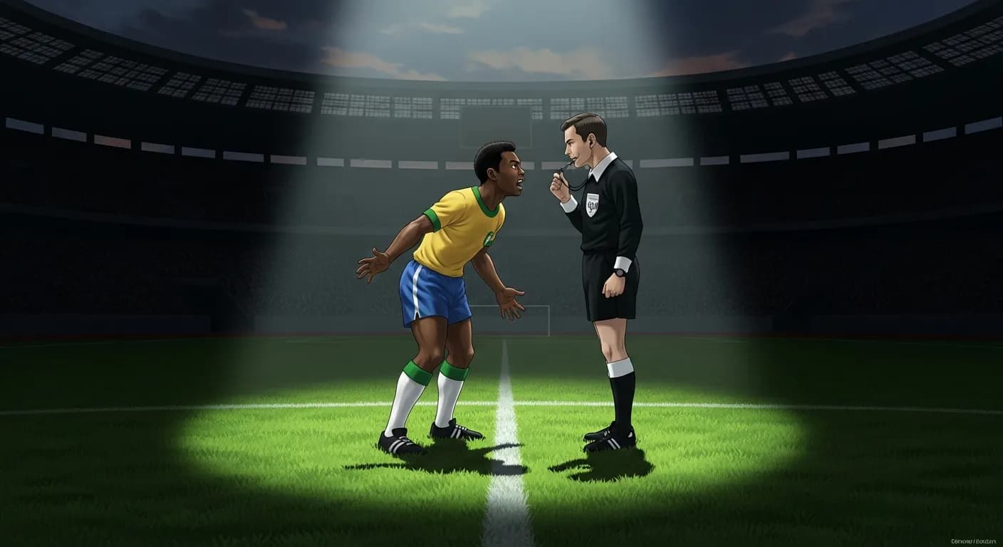 「ペレ」「ペナルティーキックを得ようとするのは、点を取るためのひきょうな方法だ。」の画像