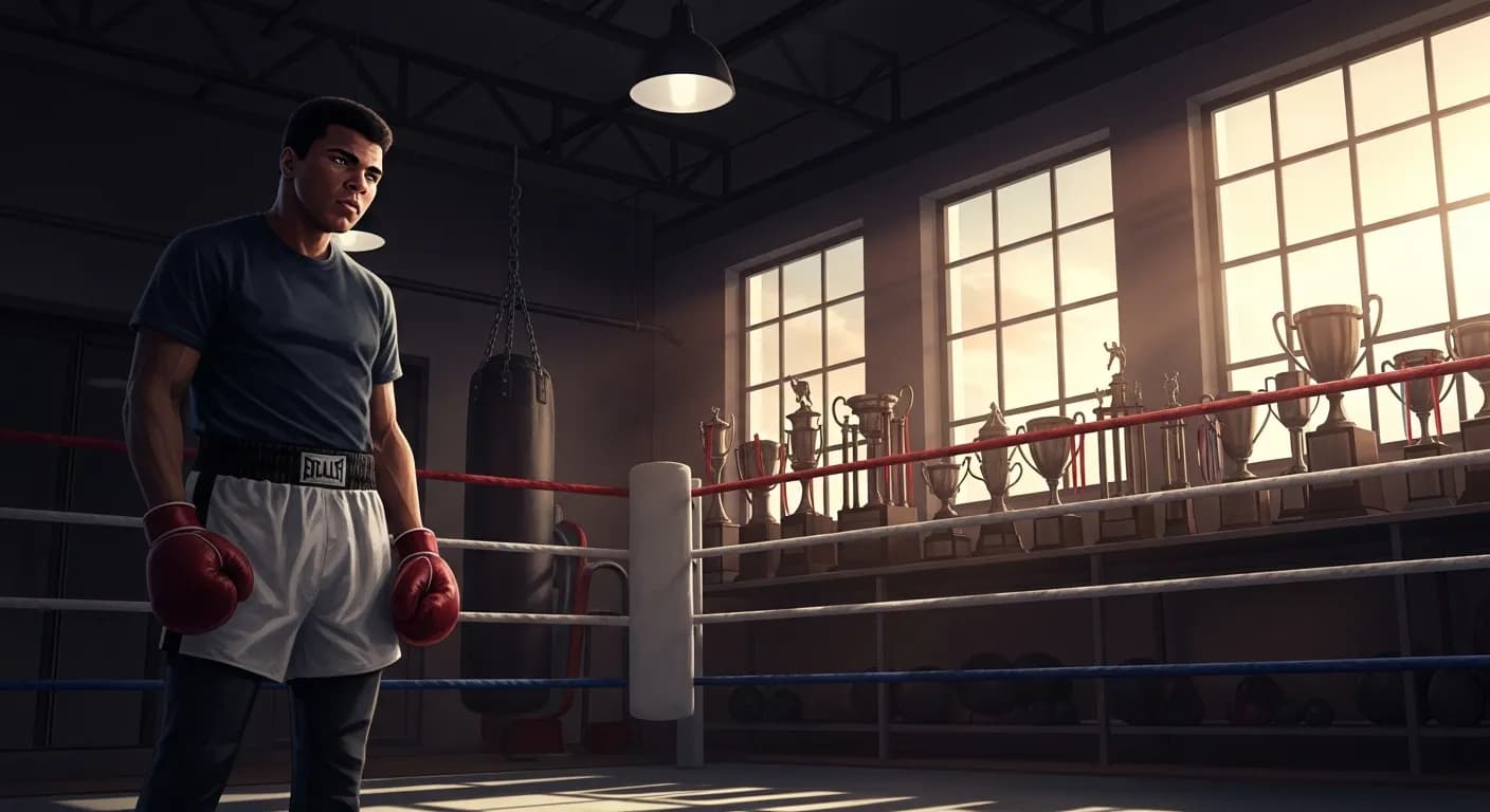 「モハメド・アリ」「私ほど偉大になると、謙虚になることは難しい。」の画像