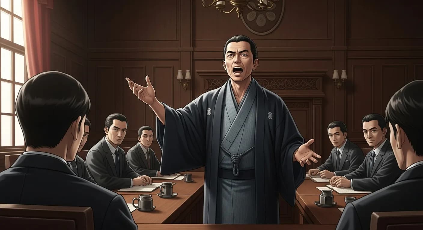 「岩崎弥太郎」「国家的観念をもってすべての経営事業にあたるべし。」の画像