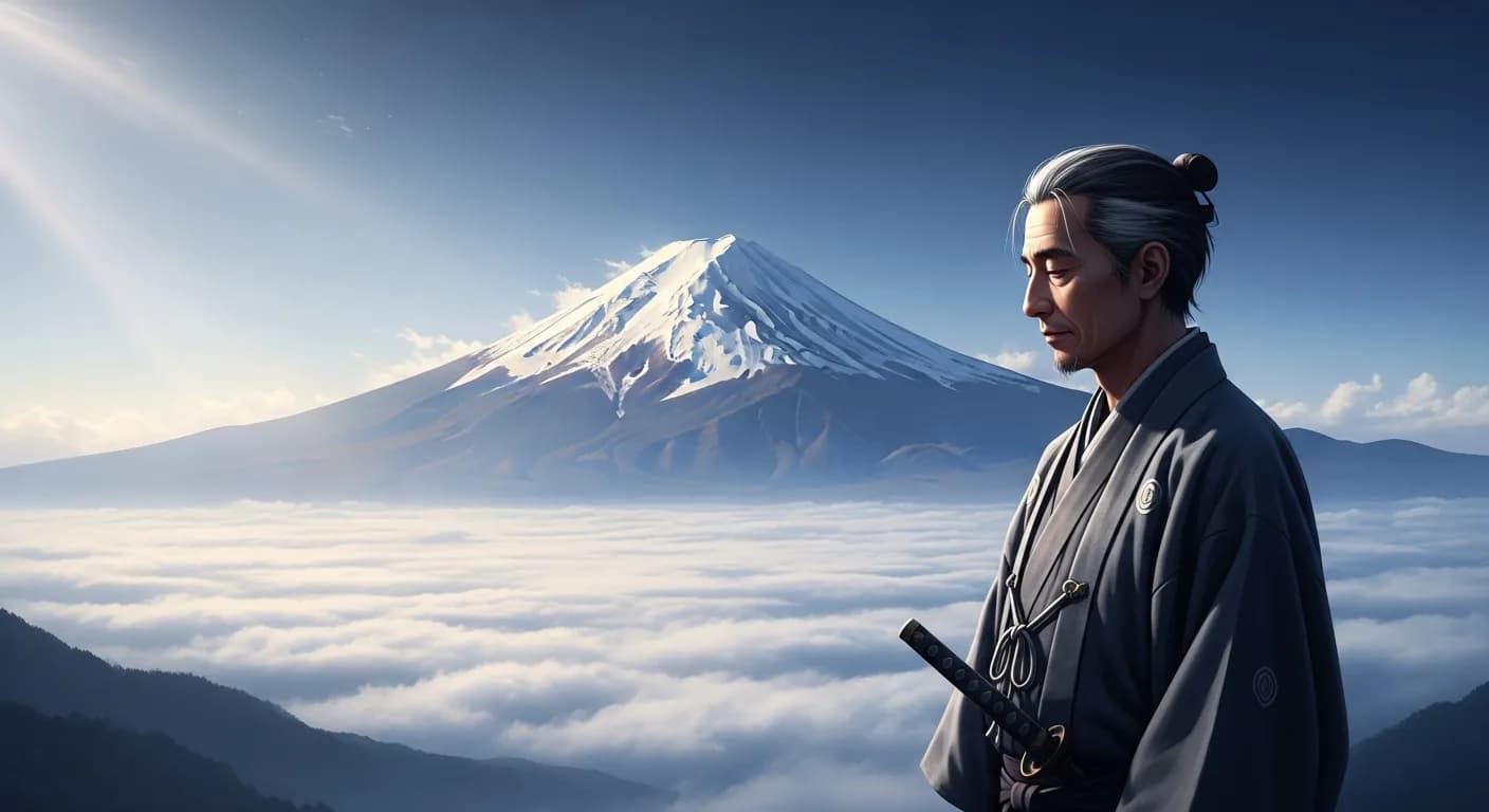 「山岡鉄舟」「晴れてよし
曇りてもよし
富士の山
もとの姿は
変わらざりけり」の画像