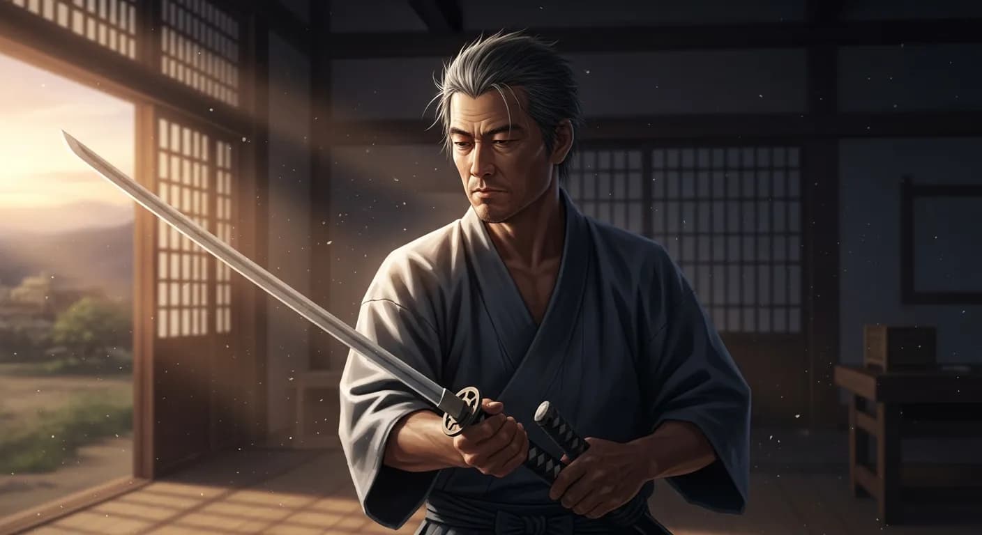 「宮本武蔵」「心、常に、道を離れず。」の画像