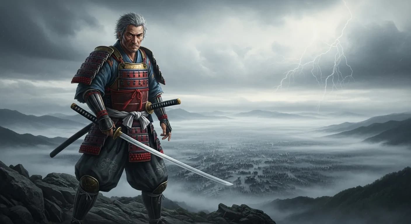 「宮本武蔵」「観見二つのこと、観の目つよく、見の目よわく、遠き所を近く見、近き所を遠く見ること、それが兵法の要である。」の画像