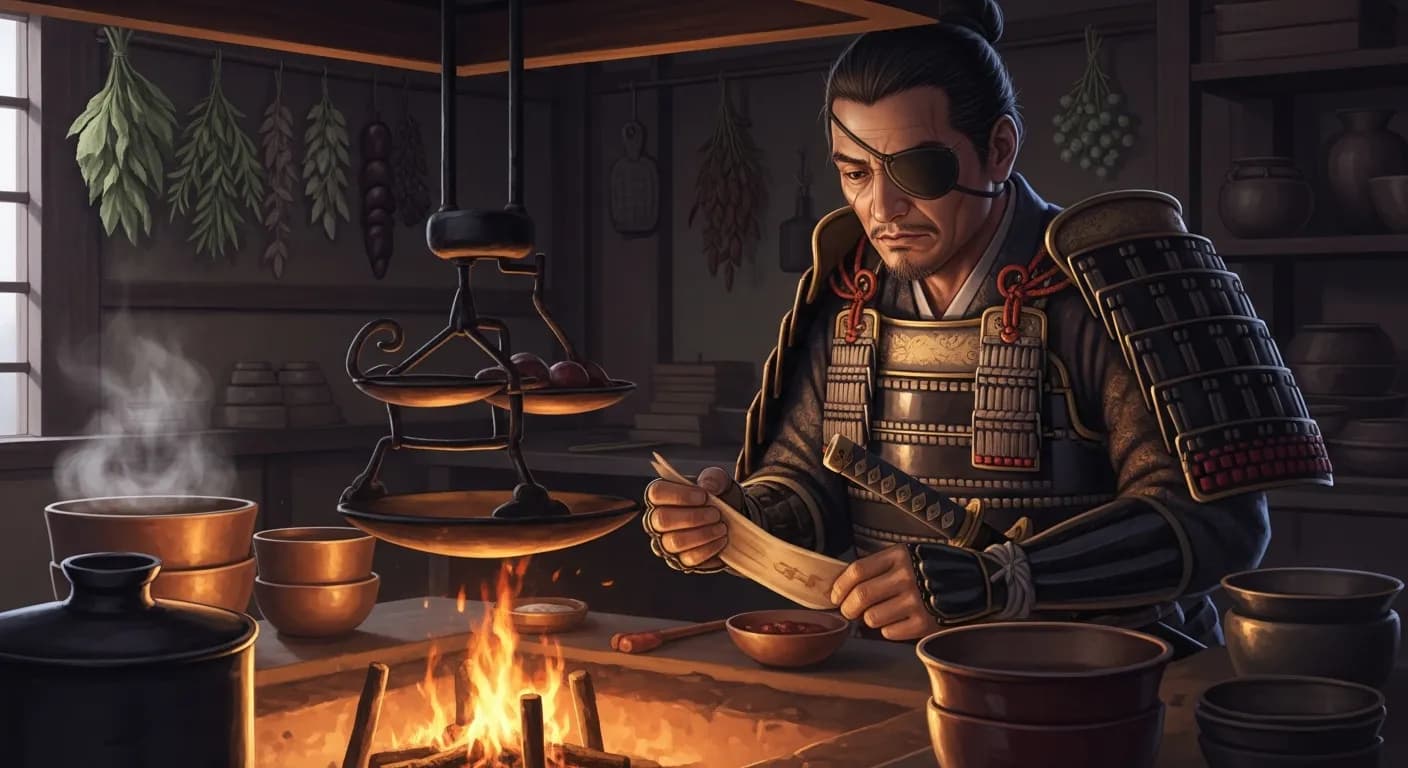 「伊達政宗」「仮初にも人に振舞候は、料理第一の事なり。
何にても、其の主の勝手に入らずば、悪しき料理など出して、差当り虫気などあらば、気遣い千万ならん。」の画像