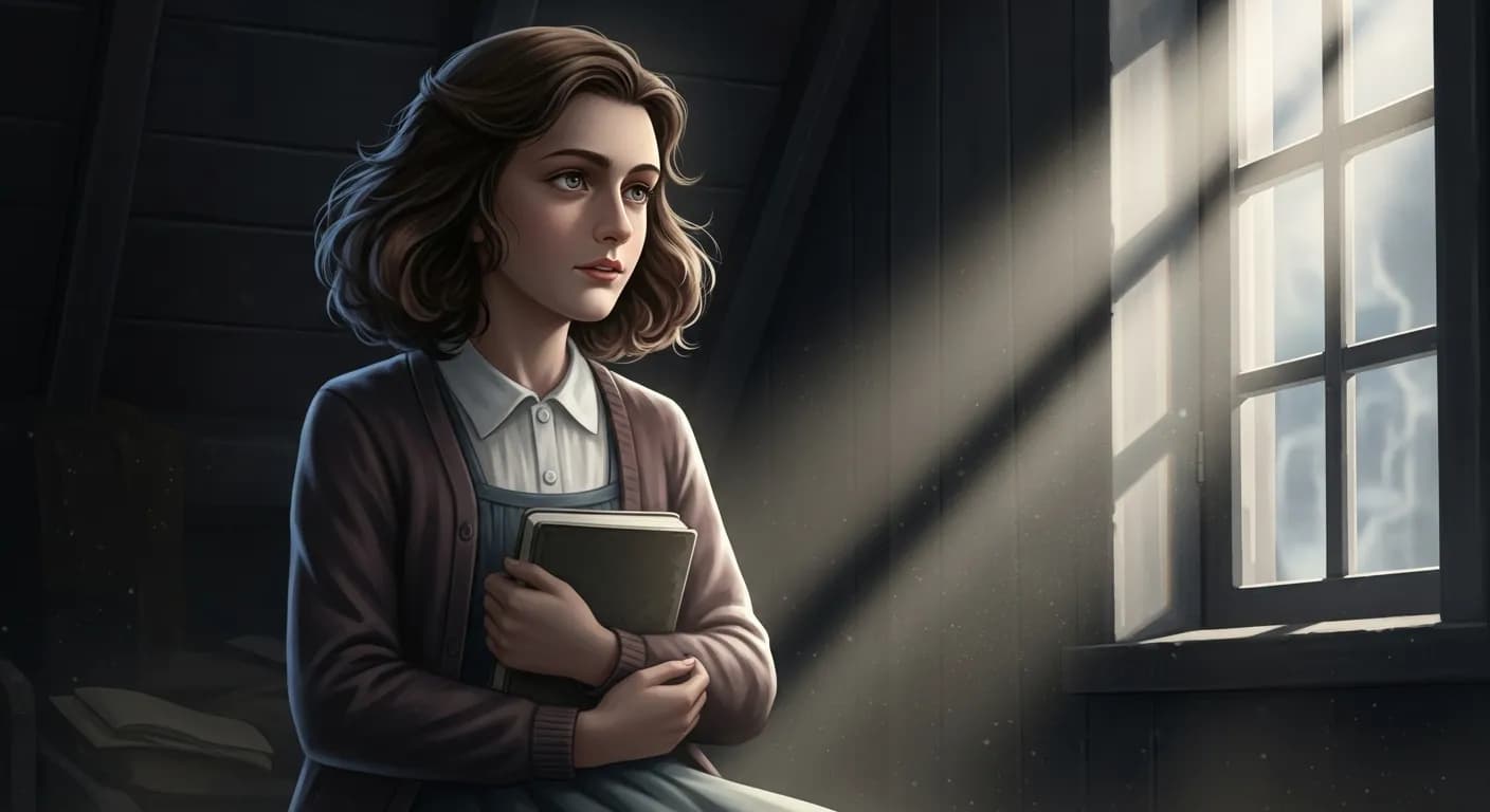 「アンネ・フランク」「ほんとうに他人の人柄がわかるのは、その人と大喧嘩したときだということです。
そのときこそ、そしてそのときはじめて、その人の真の人柄が判断できるんです。」の画像