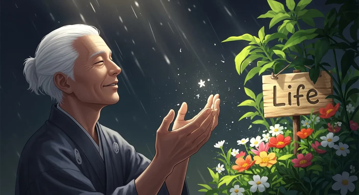 「中村天風」「良い運命の主人公になりたかったら、心の中に感謝と歓喜の感情を持つことだ。
感謝と歓喜に満ちた言葉と好意は、人生の花園に善き幸福という実を結ぶ。」の画像