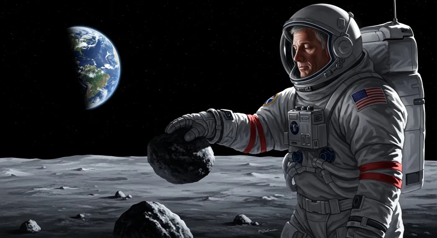 「ニール・アームストロング」「地質学者には「岩は記憶している」という格言がある。」の画像