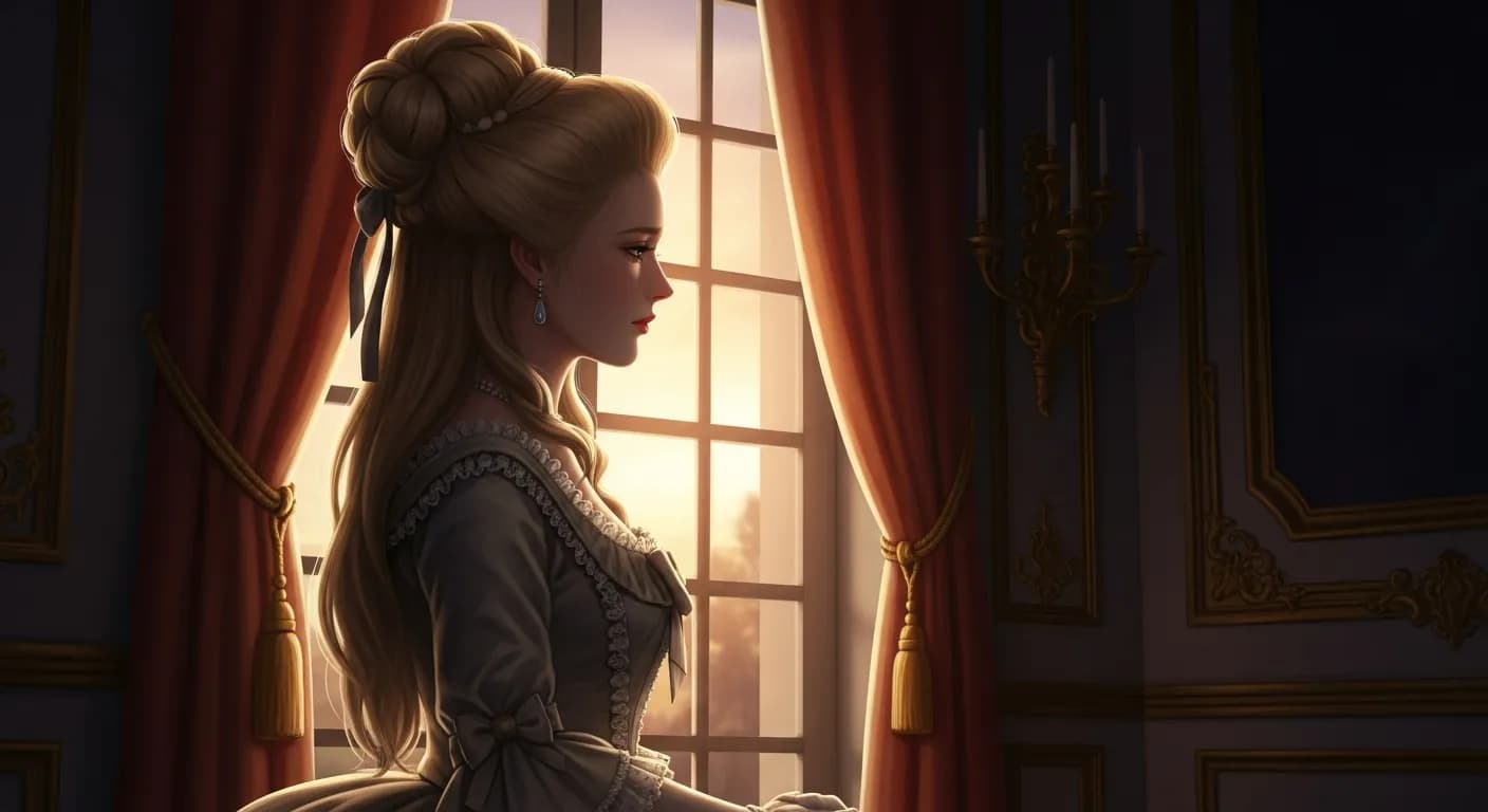 「マリー・アントワネット」「さようなら、いとしい人よ。
あなたへの愛を止められるのは死だけです。」の画像