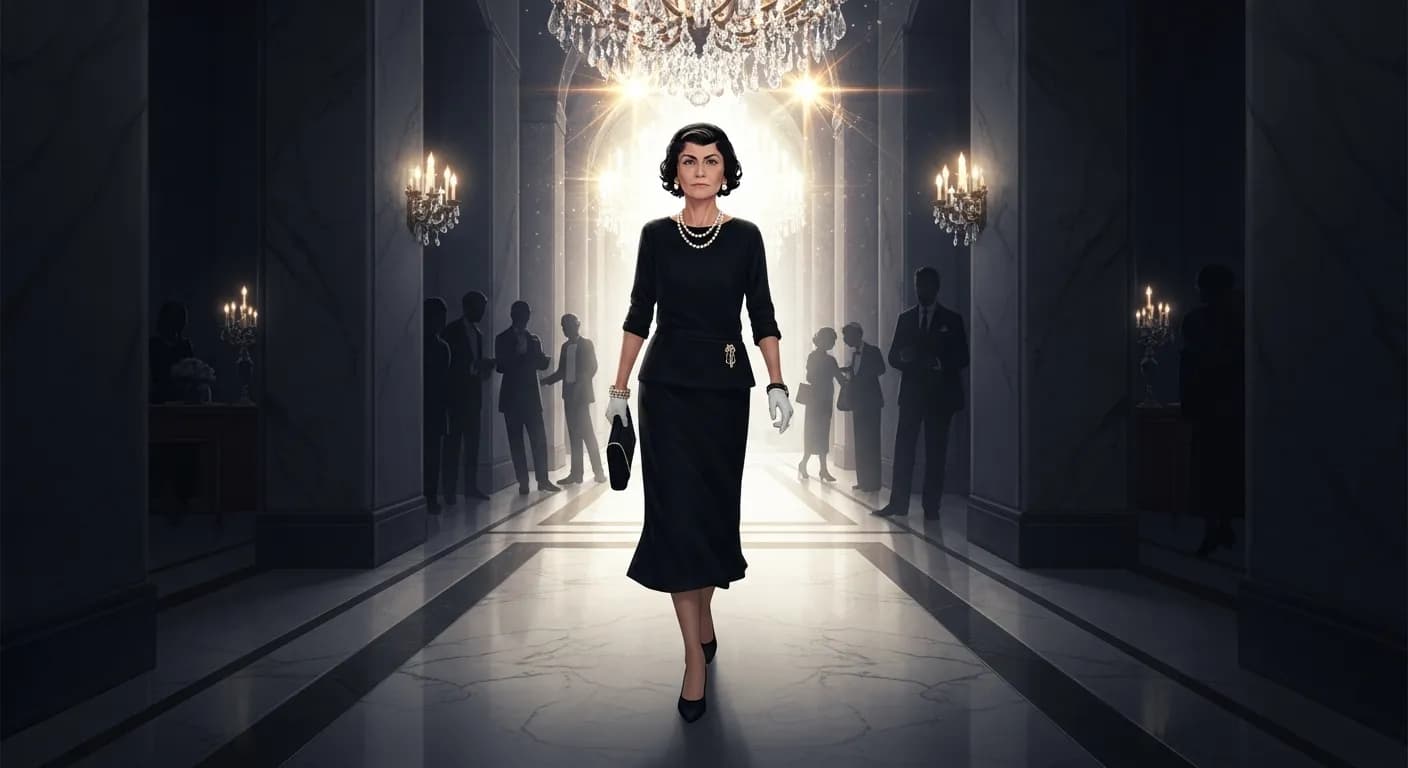 「ココ・シャネル」「恋の終わりは、自分から立ち去ること。」の画像