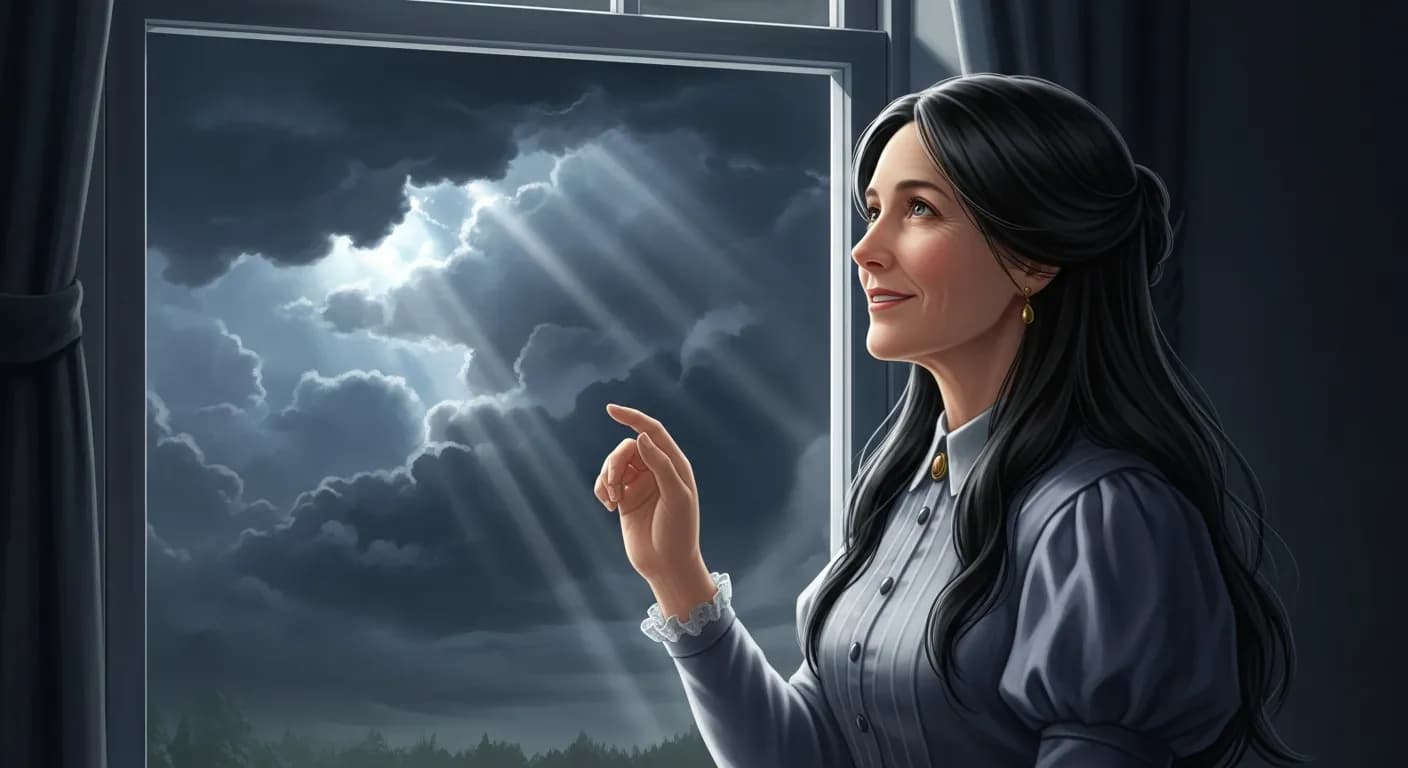 「ルイーザ・メイ・オルコット」「雲の向こうは、いつも青空。」の画像