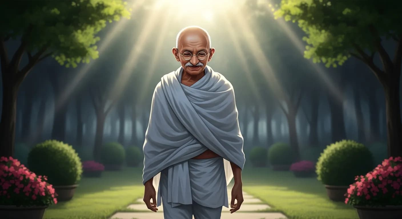 「マハトマ・ガンディー」「もし、過ちを犯す自由がないのならば、自由を持つ価値はない。」の画像