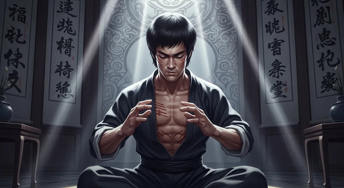 「ブルース・リー」「人は、自分が考えた通りの人間になっていく。」の画像