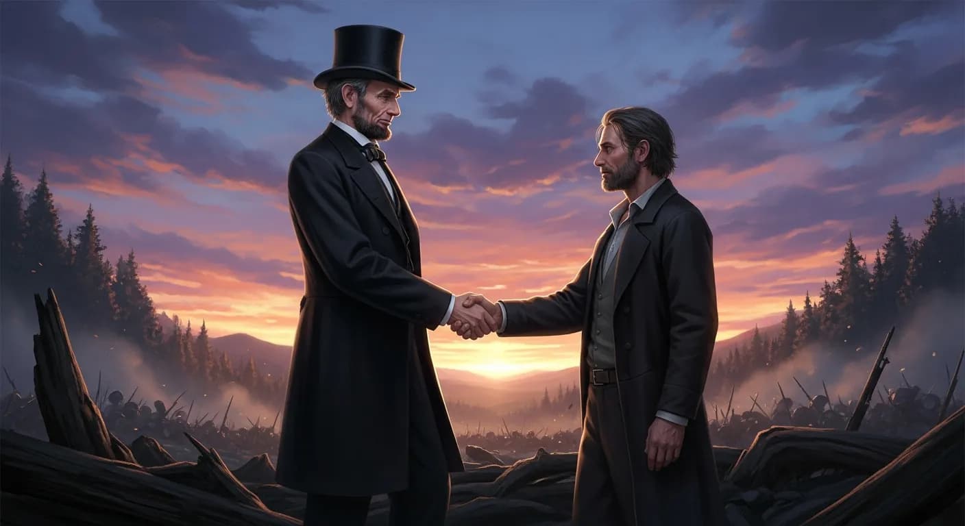 「エイブラハム・リンカーン」「敵が友となる時、敵を滅ぼしたと言えないかね?」の画像