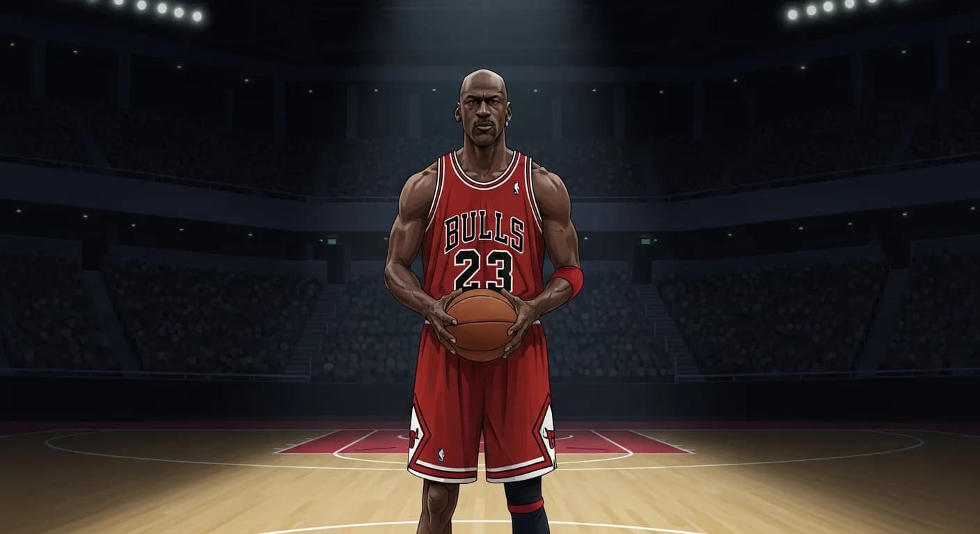 「マイケル・ジョーダン」「一度心に決めたなら、それについて振り返ることはしない。」の画像