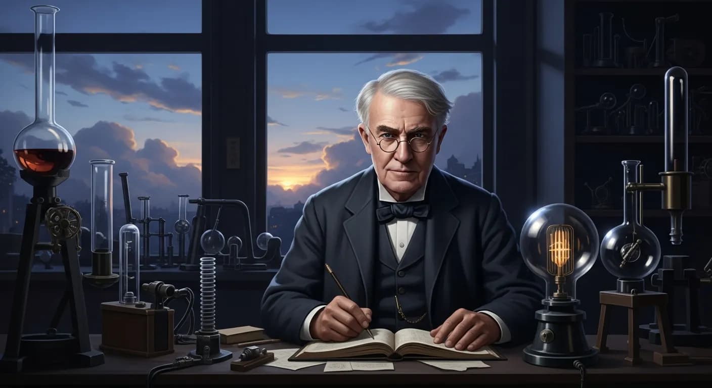 「トーマス・エジソン」「人生に失敗した人の多くは、諦めたときに自分がどれほど成功に近づいていたか気づかなかった人たちだ。」の画像