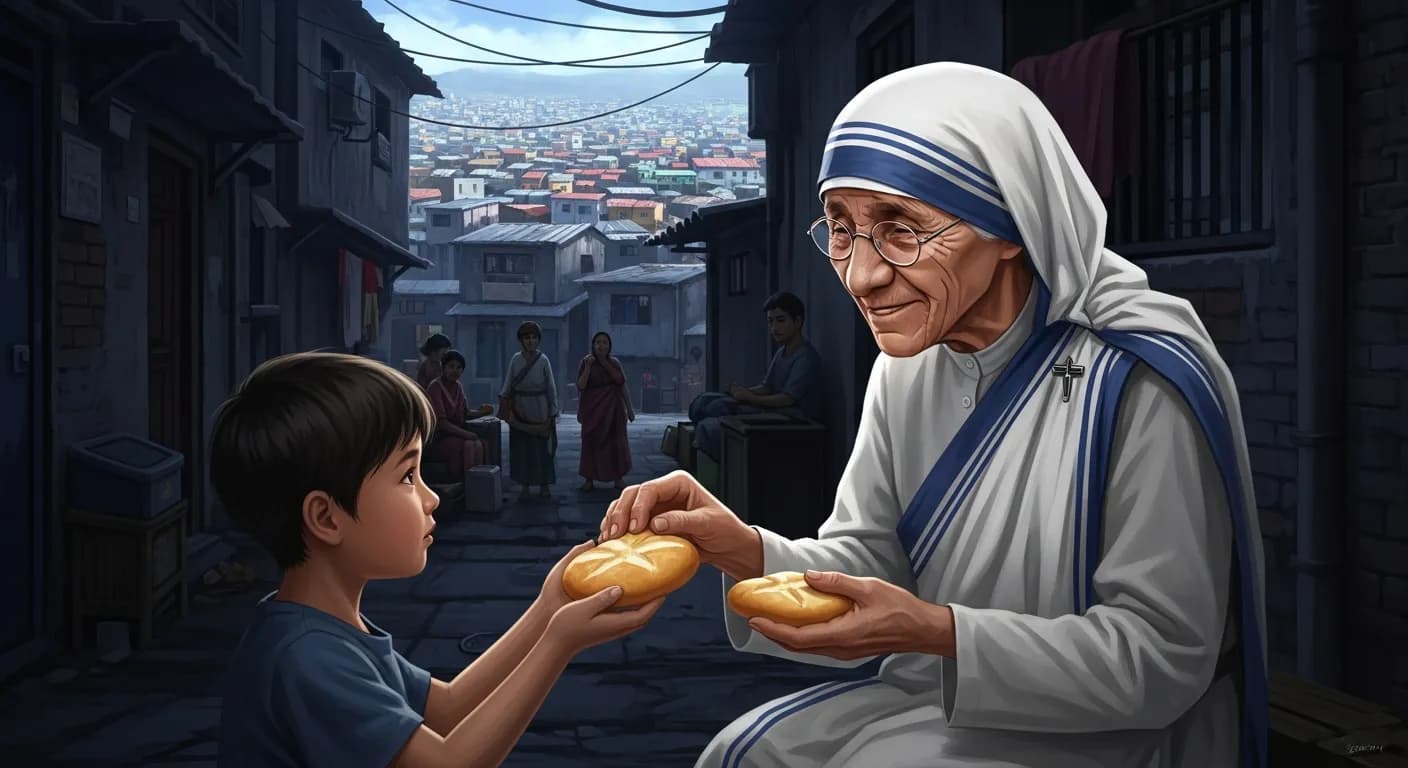 「マザー・テレサ」「愛とは、大きな愛情をもって小さなことをすることです。」の画像