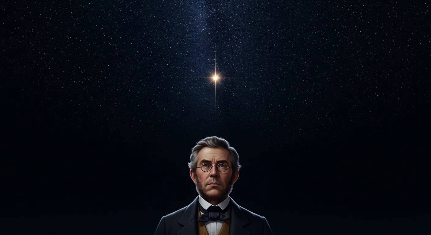 「ラルフ・ワルド・エマーソン」「どんなに暗くても、星は輝いている。」の画像