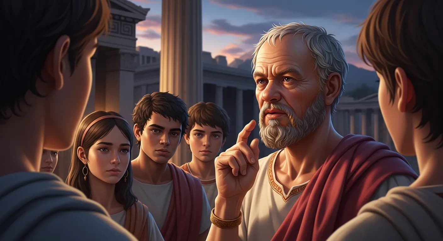 「ソクラテス」「一番大切なことは、単に生きることではなく、善く生きることである。」の画像