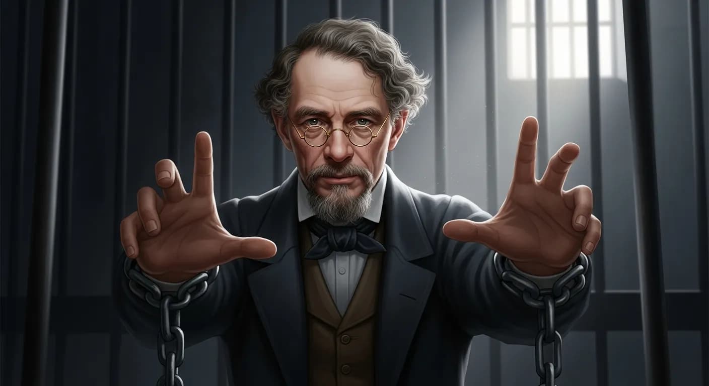 「チャールズ・ディケンズ」「人生において我々が囚われている鎖は、我々が生み出したものに他ならない。」の画像