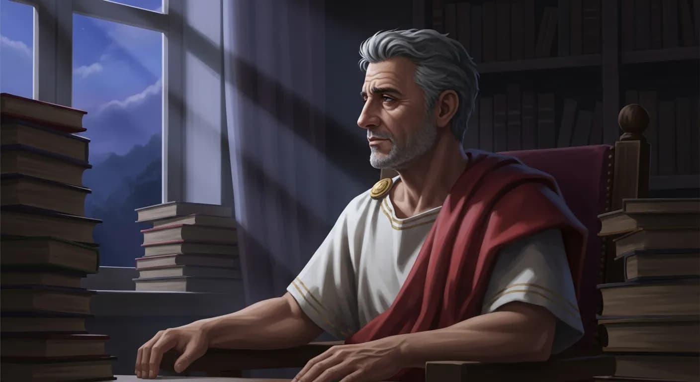 「ルキウス・アンナエウス・セネカ」「およそ惨めなものは、将来のことを不安に思って、不幸にならない前に不幸になっている心です。」の画像