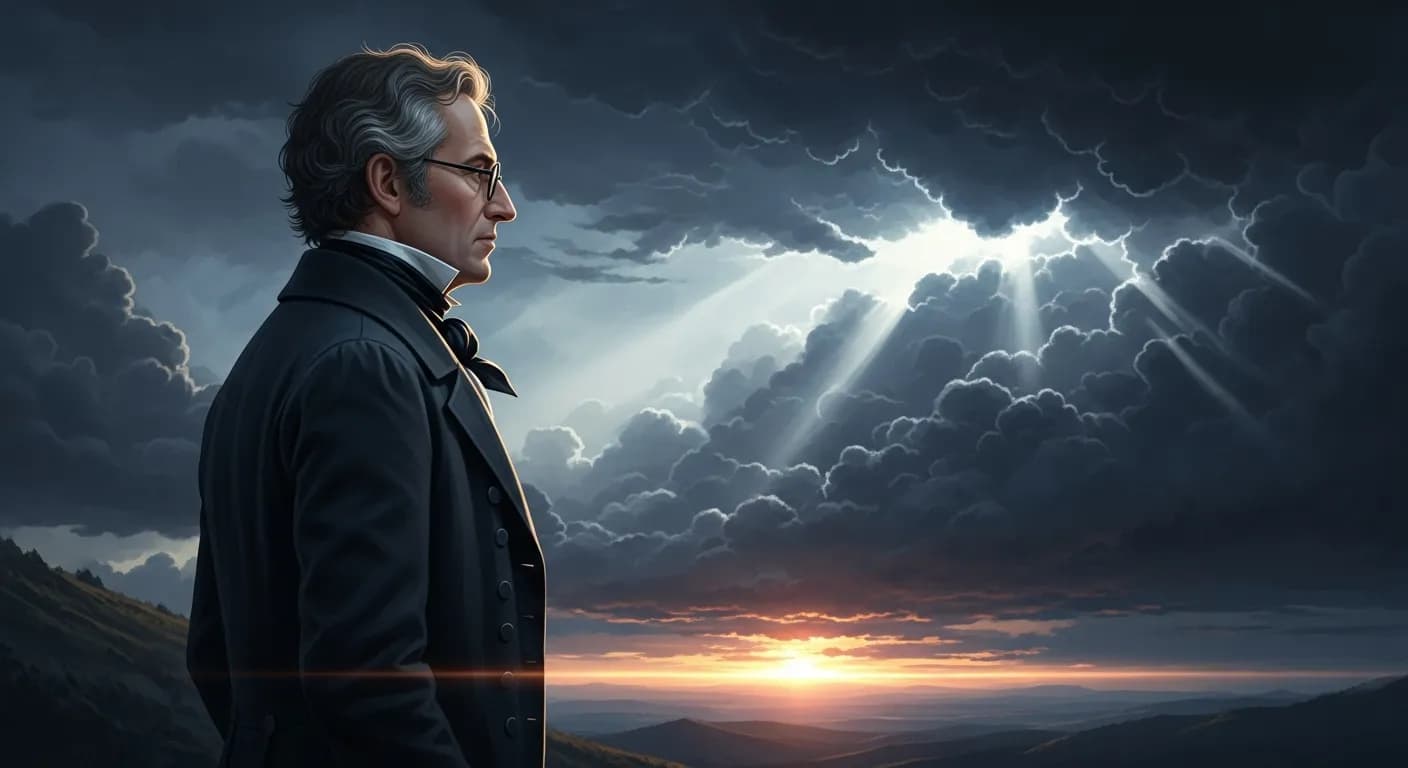 「ヨハン・ヴォルフガング・フォン・ゲーテ」「希望は風雨の夜に早くも朝紅をさす。」の画像