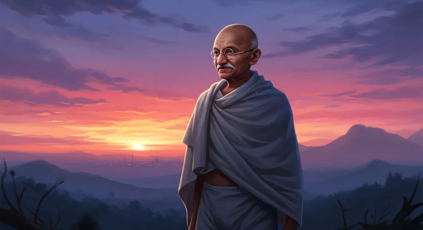 「マハトマ・ガンディー」「たとえ一人になろうとも、全世界に立ち向かい給え!
世界から血走った眼で睨まれようとも、君は真っ向から世界を見すえるのだ。
恐れてはならない。
君の心に響く、小さな声を信じ給え!」の画像