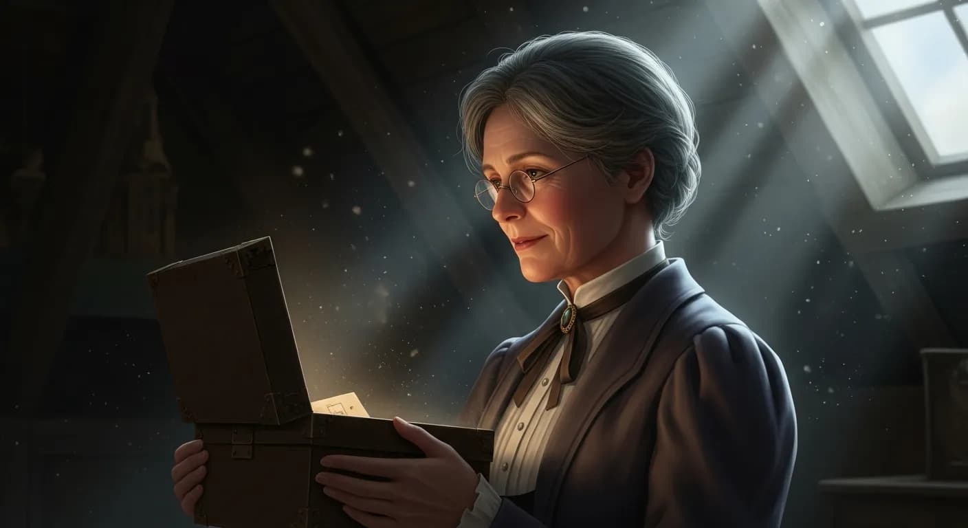 「クララ・ルイーズ・ケロッグ」「長生きをしていると、過去はがらくたの詰まった屋根裏みたいになる。
探しものをしに屋根裏へ行ってごらんなさい。
なんでもあるけど、探してるものだけは見つからないでしょう。」の画像