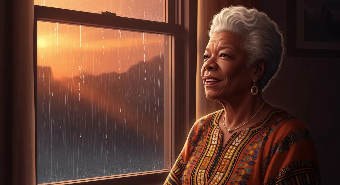 「マヤ・アンジェロウ」「笑いとばせるようなことを見つければいいのよ。」の画像