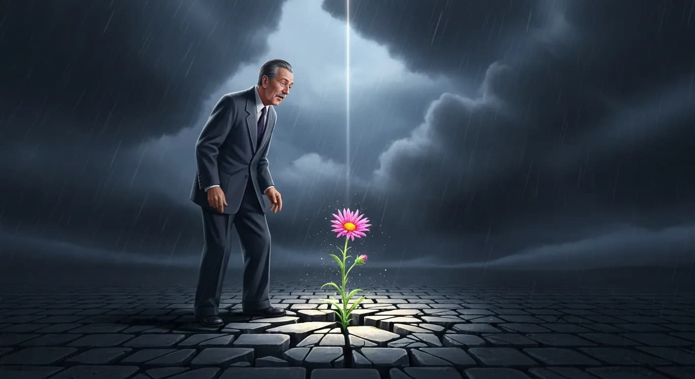 「ウォルト・ディズニー」「逆境の中で咲く花は、どの花よりも貴重で美しい。」の画像