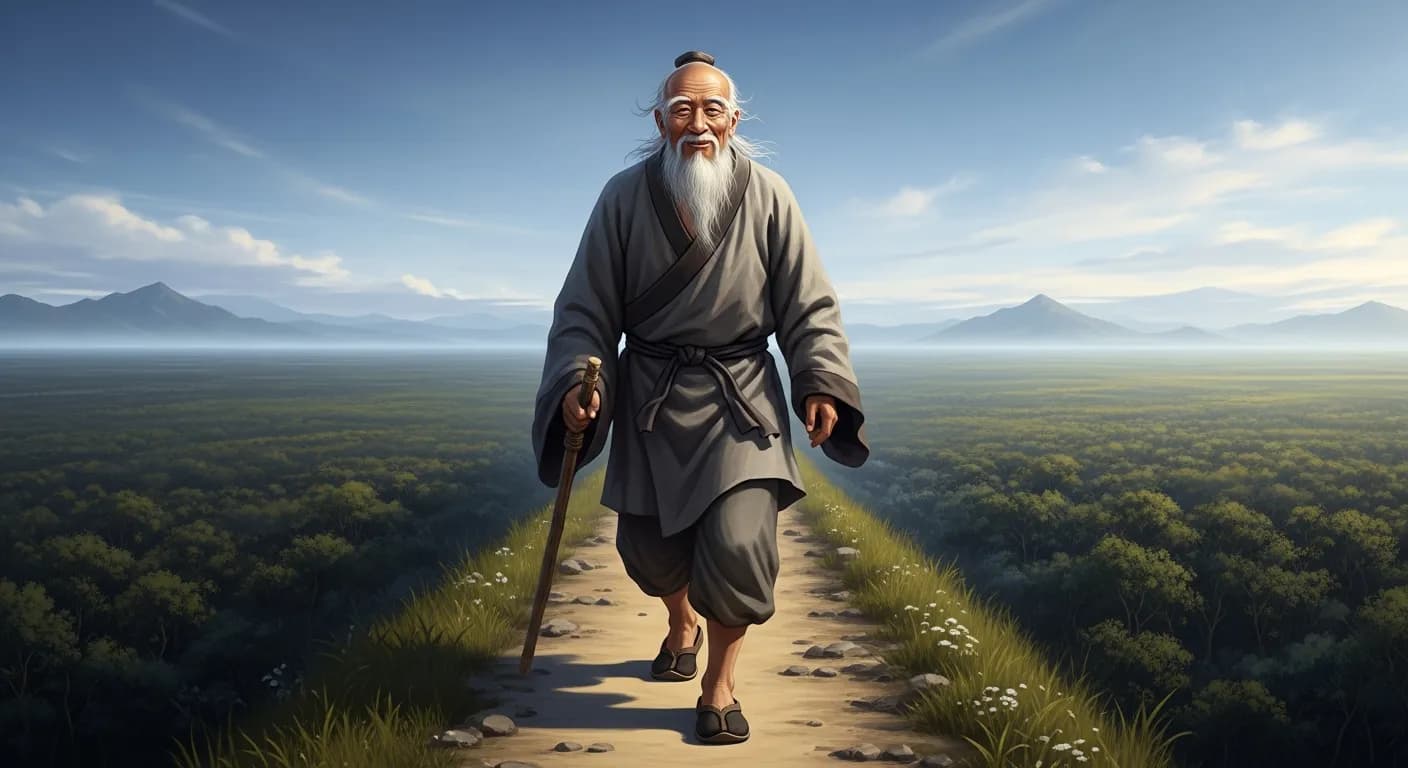 「老子」「千里の道も一歩から。」の画像