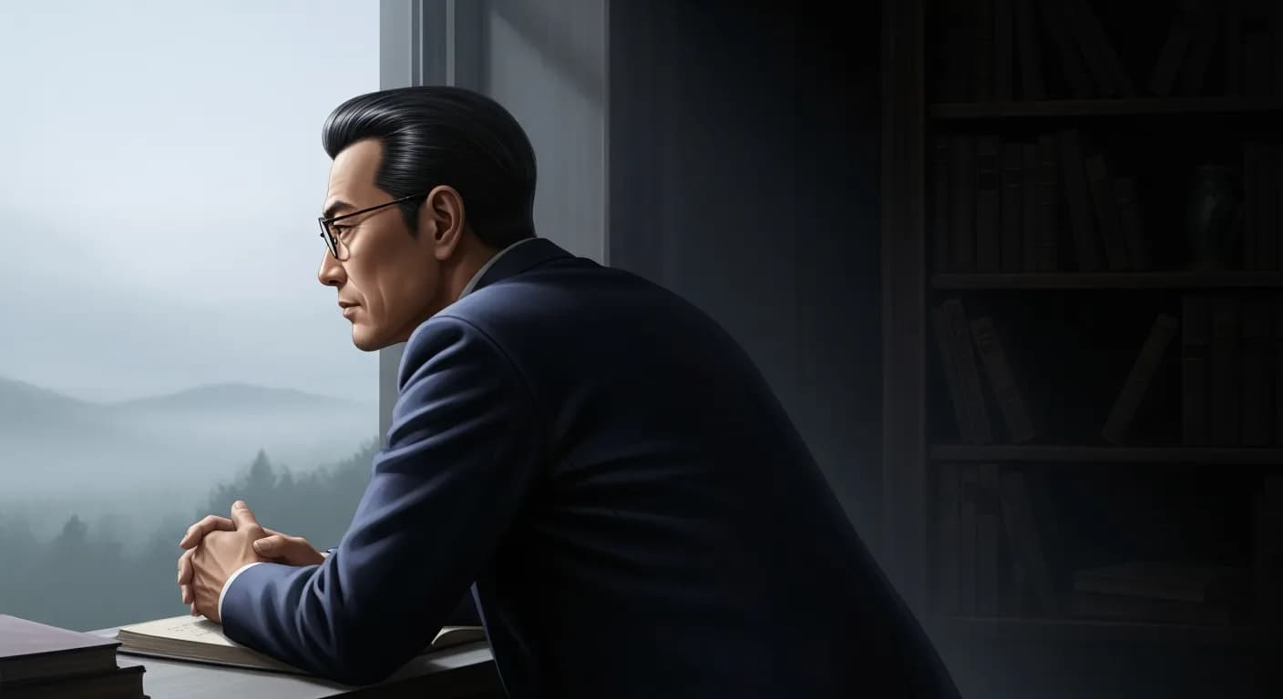 「伊藤整」「「真相」は分からない。 それを無理に追うよりも、曖昧さの薄闇の中に、物事をおぼろなままで放置せよ。 そこにあるおぼろな形が人生なのだ。」の画像