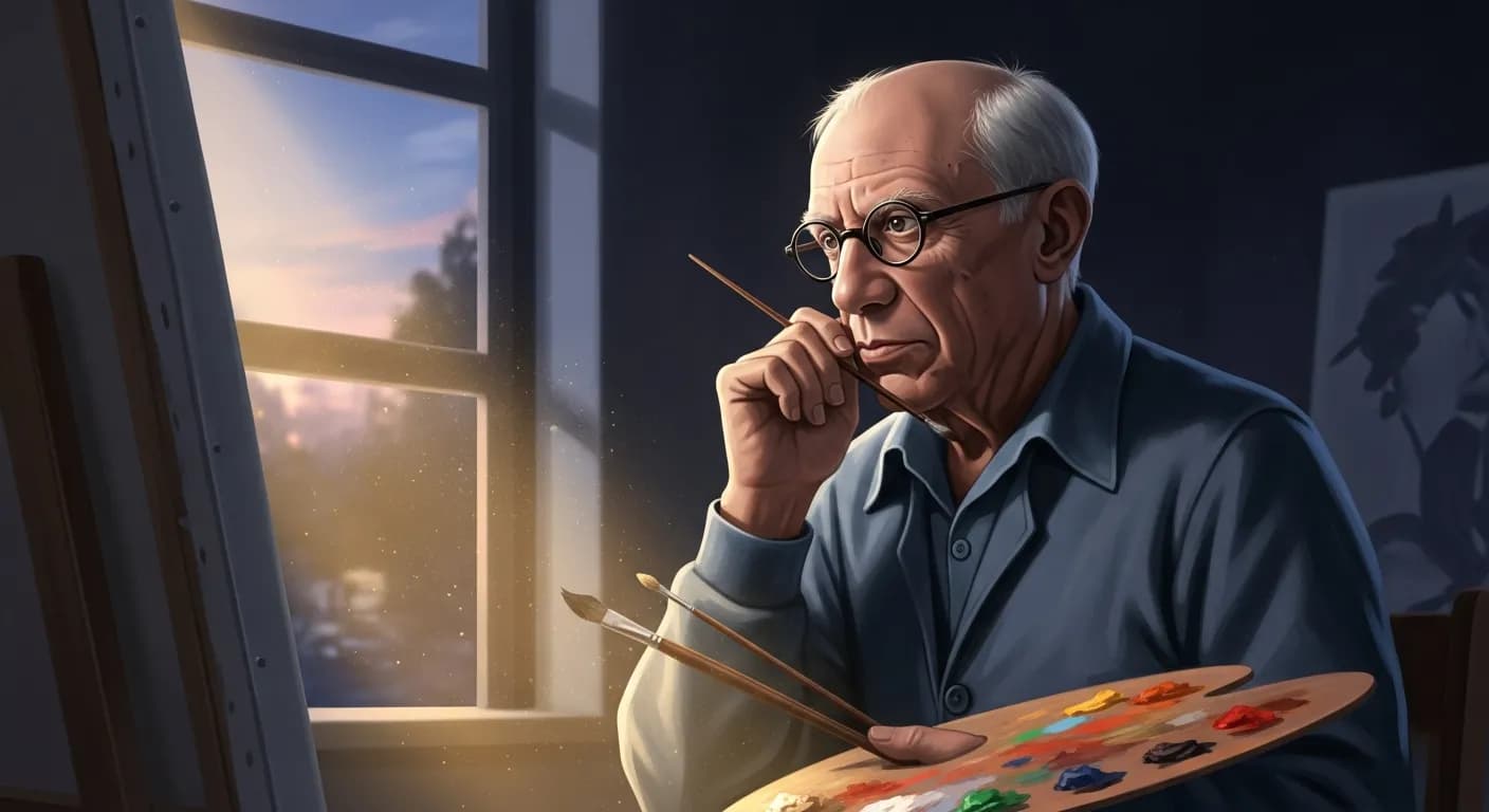 「パブロ・ピカソ」「明日に延ばしてもいいのは、やり残して死んでもかまわないことだけだ。」の画像