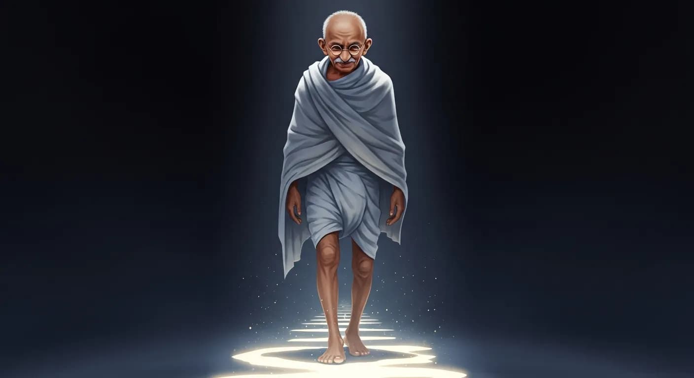 「マハトマ・ガンディー」「たゆまず、休みなき努力によってこそ、「信念」は「豊かでゆるぎなき体験」に変わるのです。」の画像