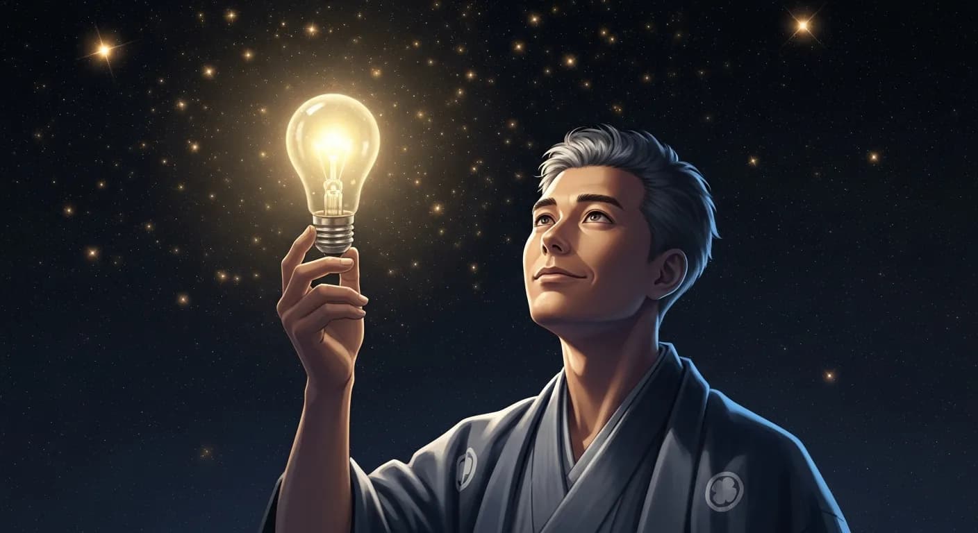 「松下幸之助」「人間の知恵というものは、しぼればいくらでも出てくるものである。
もうこれでおしまい。
もうこれでお手上げなどというものはない。」の画像