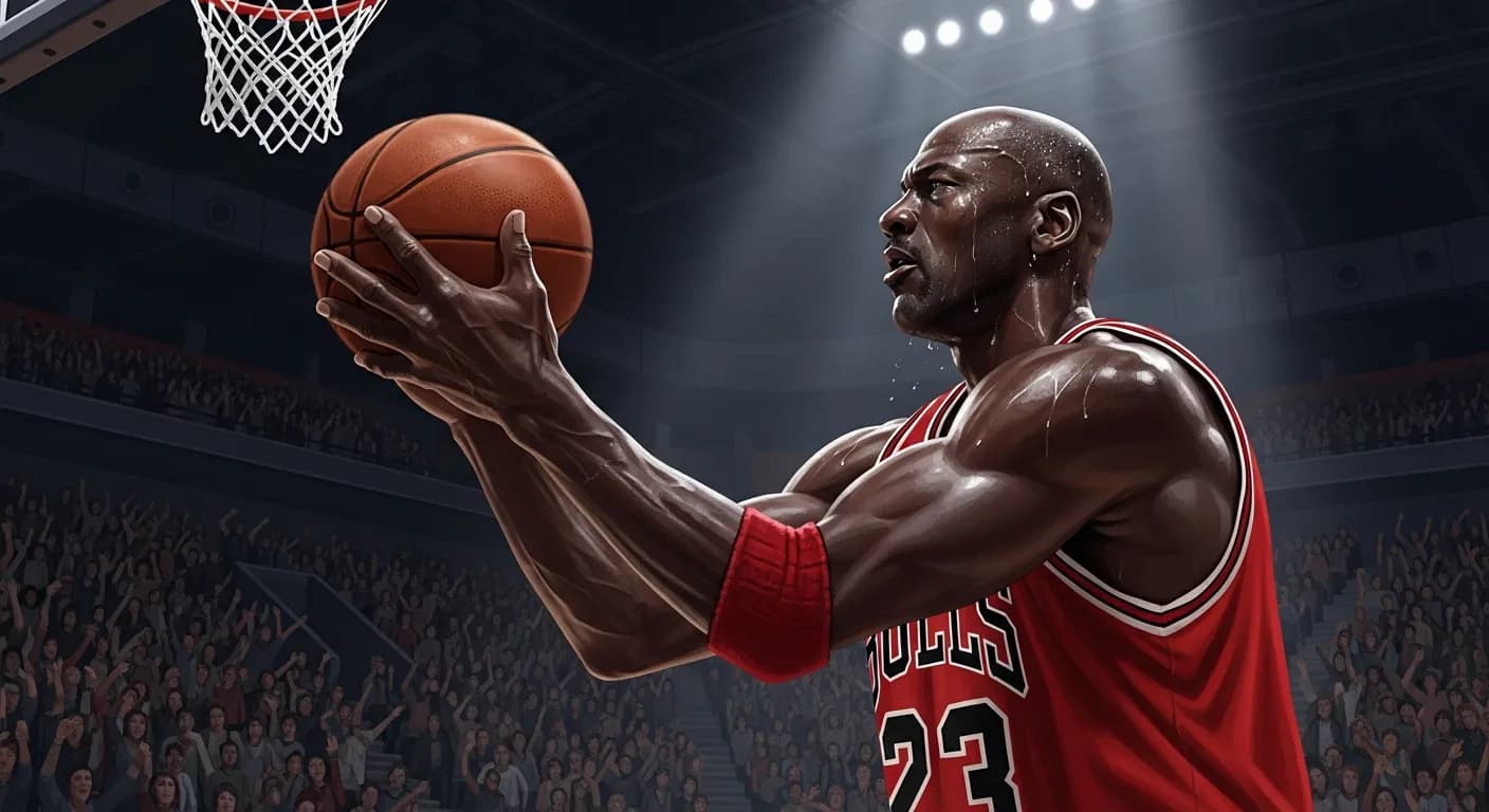 「マイケル・ジョーダン」「努力すれば報われるって、ずっと信じてきたんだ。」の画像