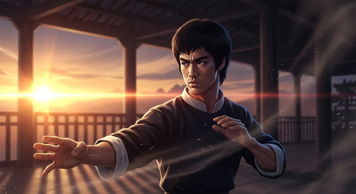 「ブルース・リー」「幸せであれ。
しかし決して満足するな。」の画像