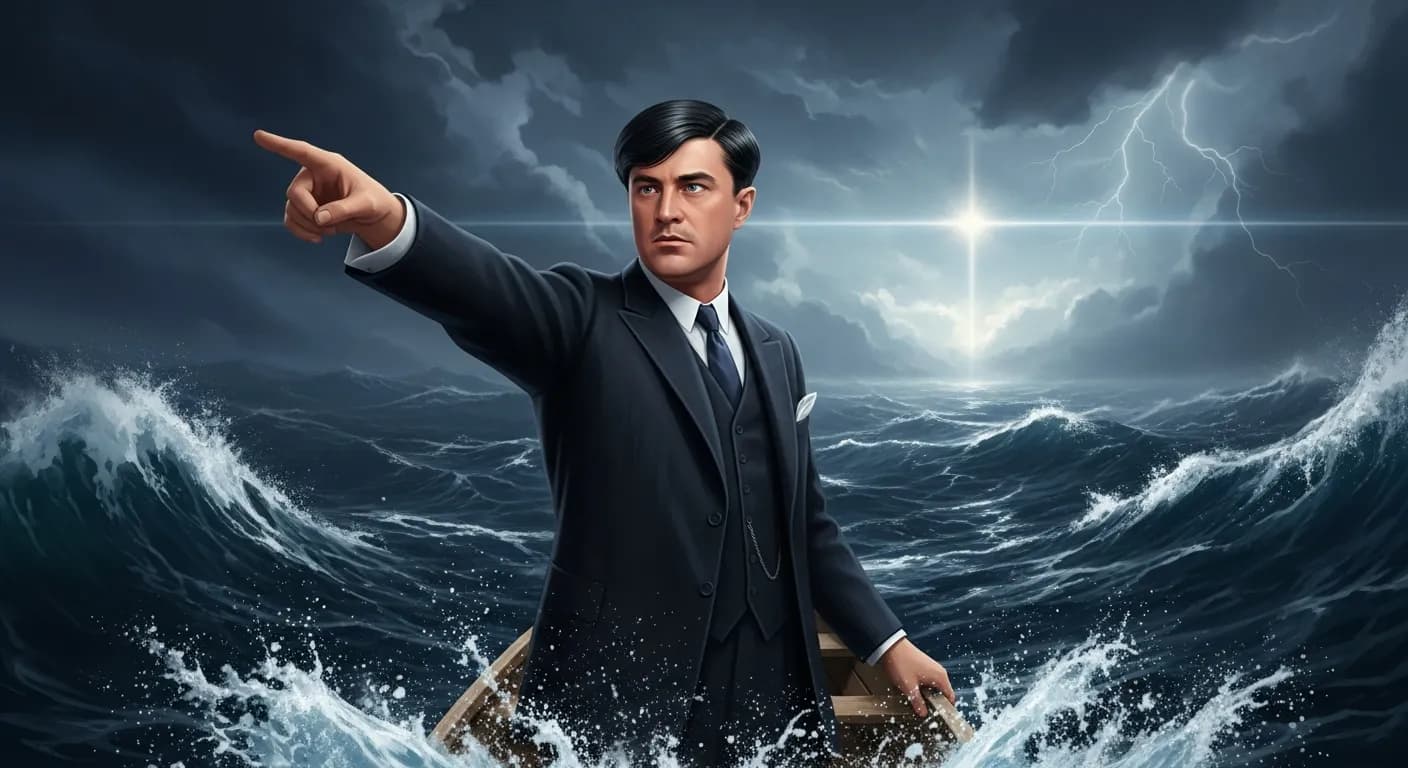 「F・スコット・フィッツジェラルド」「だからこそ我々は、前へ前へと進み続けるのだ。
流れに立ち向かうボートのように、絶え間なく過去へと押し戻されながらも。」の画像